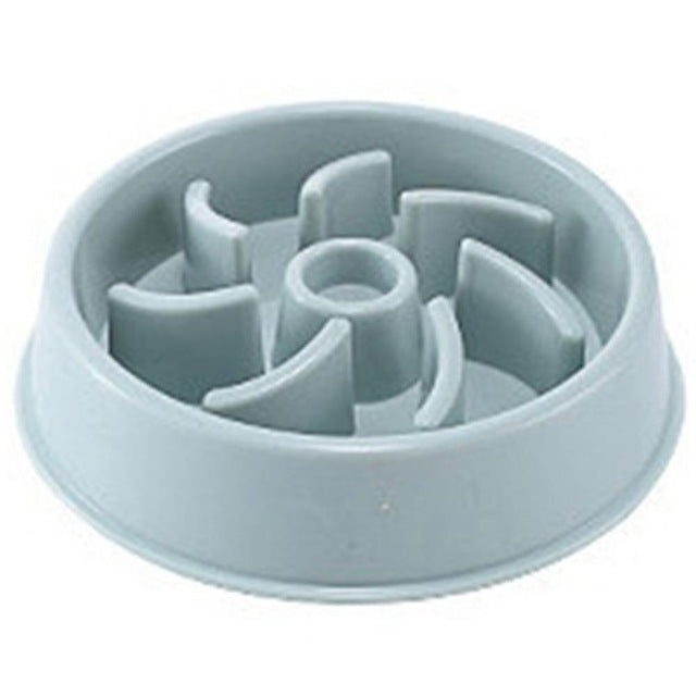 Plastic Pet Dogs And Cats Choke Prevention Slow Food Bowl 1950107312627