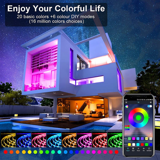 RGB Music Bluetooth Intelligent Low-voltage LED Light Strip 1954c58f 7532 454e ab28 4ce29408dc48