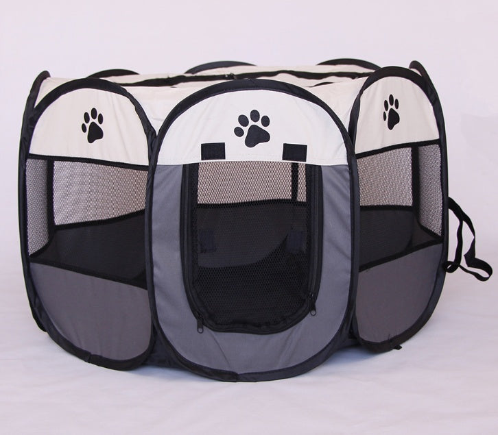 Fast folding octagonal pet fence, 600D Oxford cloth, waterproof and catching cat, dog cage, pet cage 1958425484000