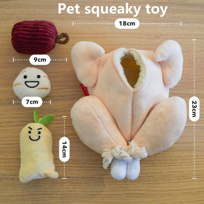 Cartoon Cute Pet Dog Cat Squeaking Plush Sound Toys Chew Throw 1959001551486