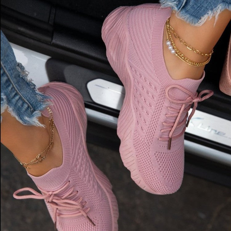 Women's Sneaker Thick Bottom Solid Color Dad Shoes 195f1c83 3c68 4f73 a5aa b03b3204b01d