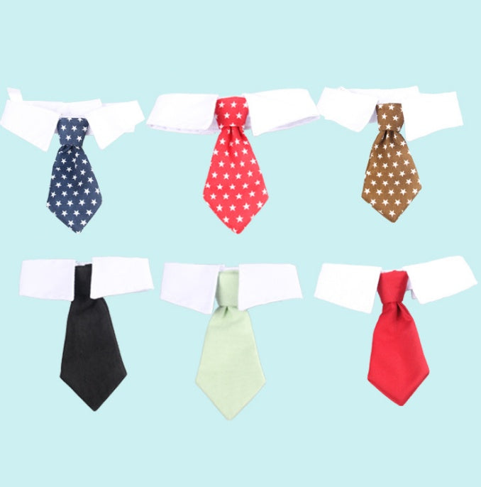 Pet bow tie tie child baby tie cartoon print small tie spot wholesale dog tie 1968245163662