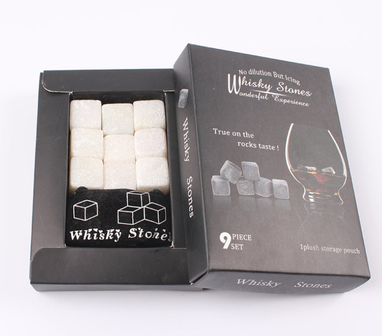 Whiskey ice wine stone gray marble icy stone 196938968144