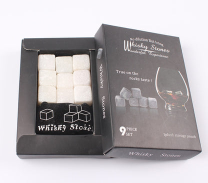 Whiskey ice wine stone gray marble icy stone 196938968144