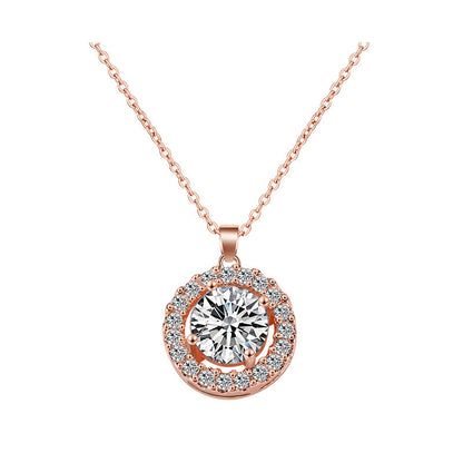 Korean version of the classic simple female round necklace 1969747438450