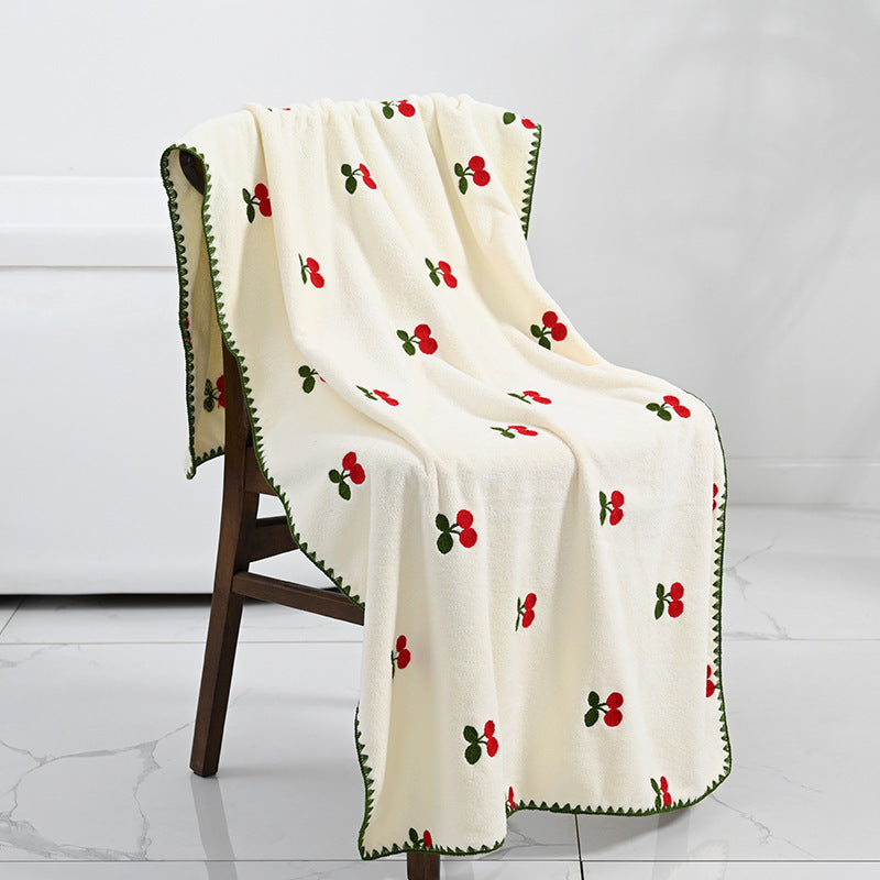 Pineapple Avocado Covers Towels Coral Velvet Soft Absorbent Couple 1974c31a bc12 4270 9447 cda6ca5b7d5e