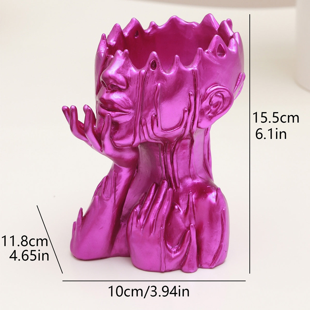 Resin New Goddess Head Flower Pot Home Garden Decoration Melting Woman Medusa Face Flower Pot Garden Decoration Ornaments 197