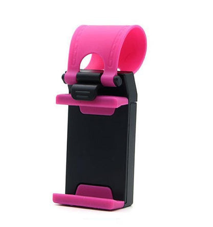 Car Steering Wheel Phone Clip Mount Holder Universal Bike Auto Camera GPS Stand Bracket For Phone - 图片 13