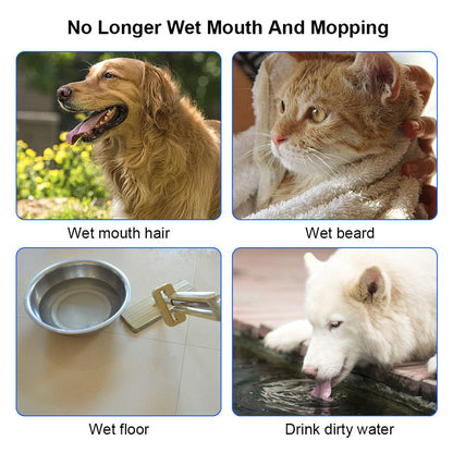 1.5L Cat Dog Water Bowl Carried Floating Bowl Anti-Overflow Slow Water Feeder Dispenser Pet Fountain ABS&PP Dog Supplies - HD Wireless Product #6