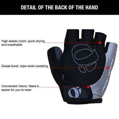 Bicycle Half Finger  Microfiber Breathable Shock Absorbing Short Finger Gloves 1985460994578