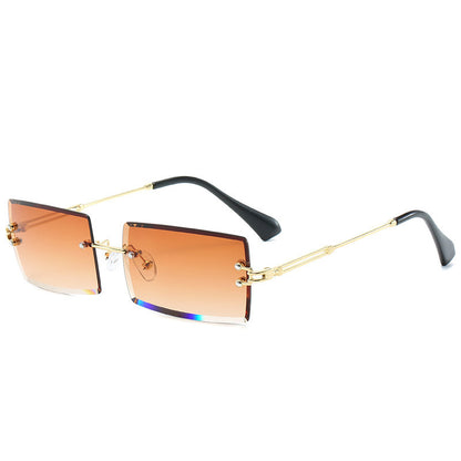 Fashion New Rimless Cut Edge Square Sunglasses 1988761525475