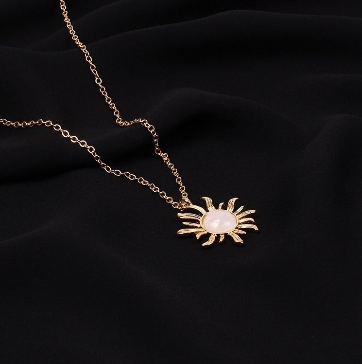 Sun flower opal necklace 1990852582243