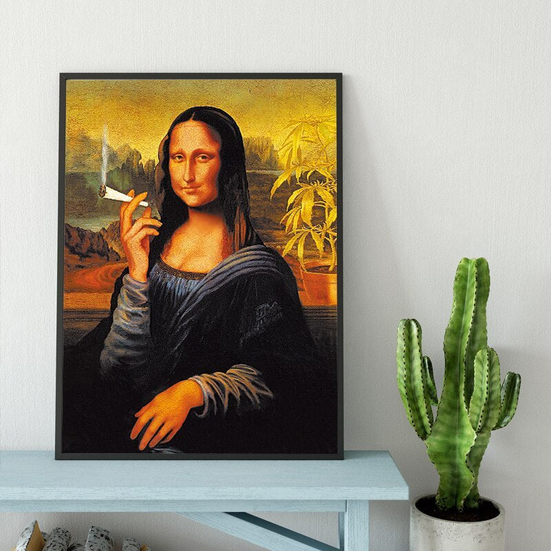 Da Vinci Mona Lisa spoofs canvas painting 1994510164537