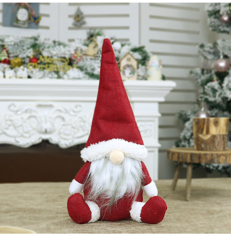 Christmas Faceless Old Man Doll Window Decoration 1995352269114