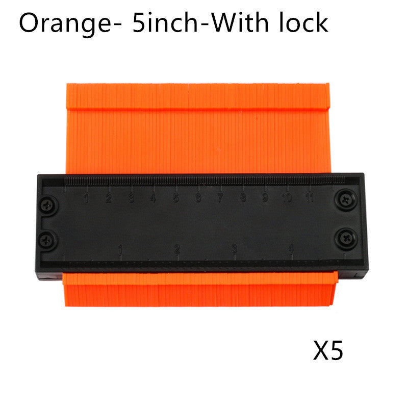 5 10 Inch Contour Gauge Template Plastic Measuring Contour Gauge Duplicator Tiles Edge Shaping Measure Ruler Measuring Tool - 图片 9