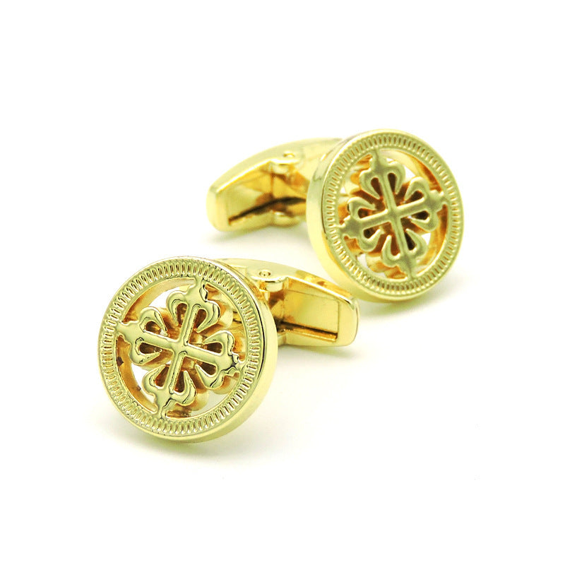 Men's Shirt French Cufflinks High Quality Enamel Vintage Pattern Laser Metal Cube Cufflinks 19a558d8 53c5 47dd 8e04 b8d40e33b