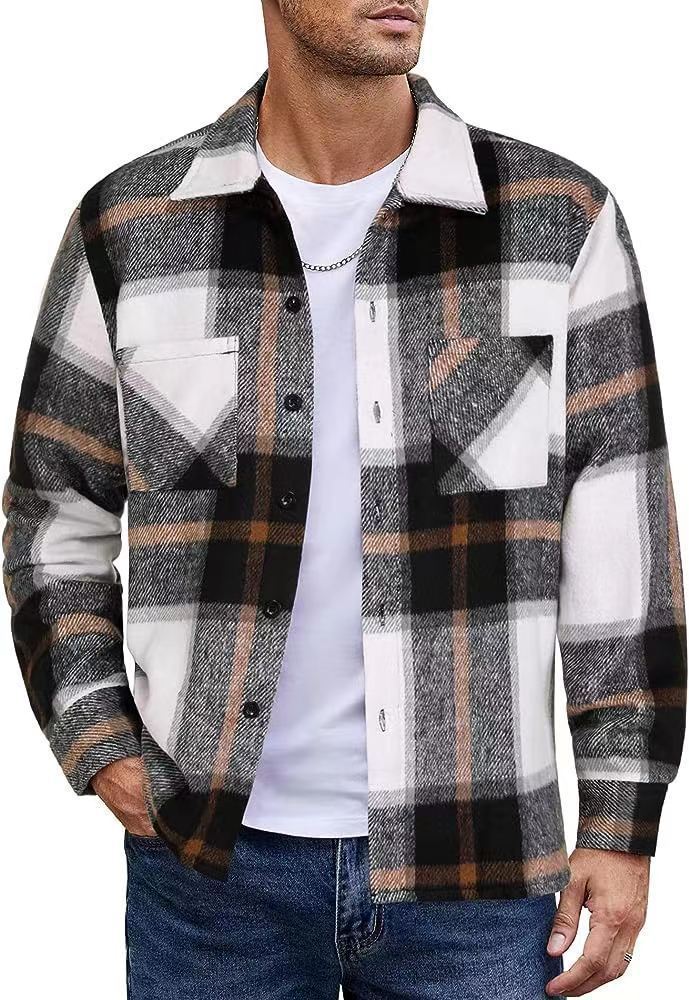 Men's High-end Thermal Plaid Padded Shirt Coat 19a6e1b3 8ab3 4e1d 9816 b03c285df61e 2c8461bf 4c4f 4f3d bc00 ce7838dc1101