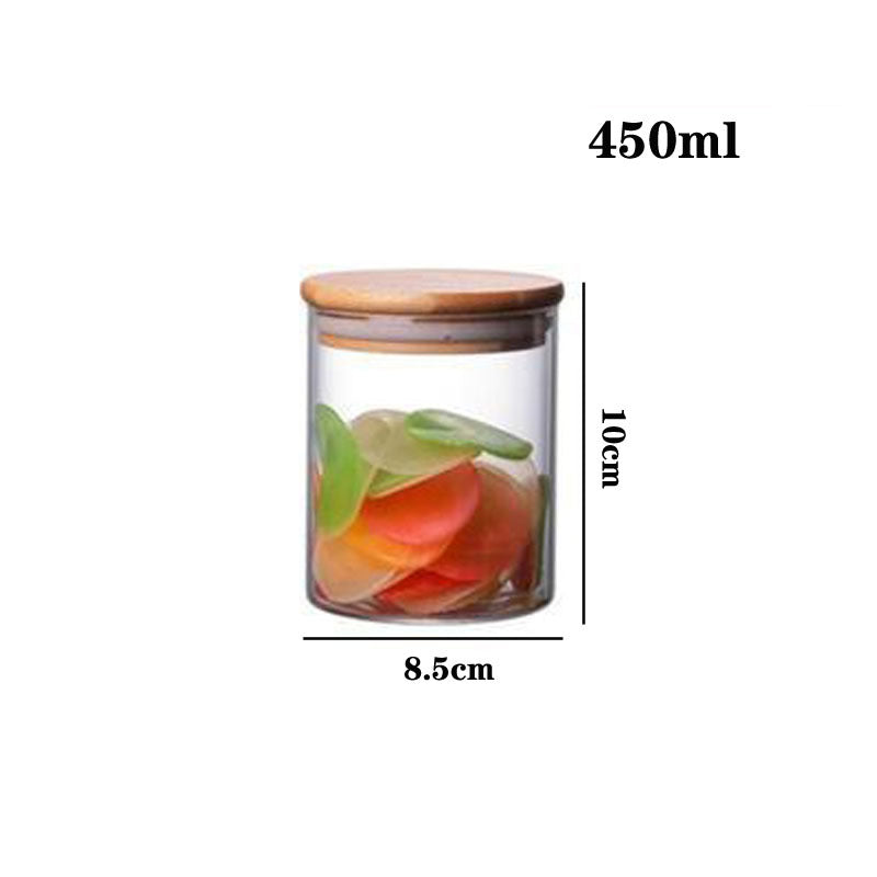 High Borosilicate Glass Tea Cans, Sealed Storage Cans, Transparent Tea Cans, Whole Grains, Candy Cans 19b286d8 fd87 4a9a 9945
