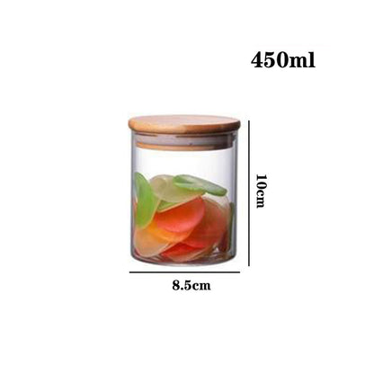 High Borosilicate Glass Tea Cans, Sealed Storage Cans, Transparent Tea Cans, Whole Grains, Candy Cans 19b286d8 fd87 4a9a 9945