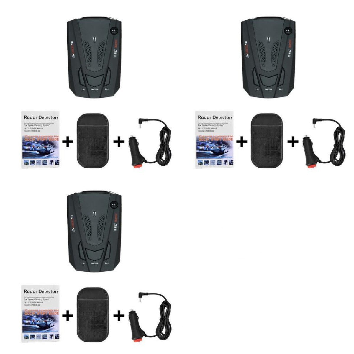 Electronic Dog V7 English And Russian Vehicle-mounted  Speed Measurement Vehicle Mobile Speed Measurement Detector 19b98f06 6