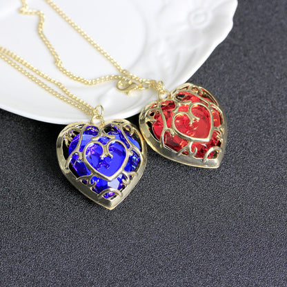 Fashion Hollow Heart Crystal Necklace 19b9bfe2 98f5 4016 b20d d0c1f8ba01d2