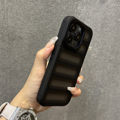 Breathable Heat Dissipation Mesh Case For ApplePhone 15 14 13 12 11 Pro Max Plus Matte Cooling Metal Lens Ring Hard Bumper Co