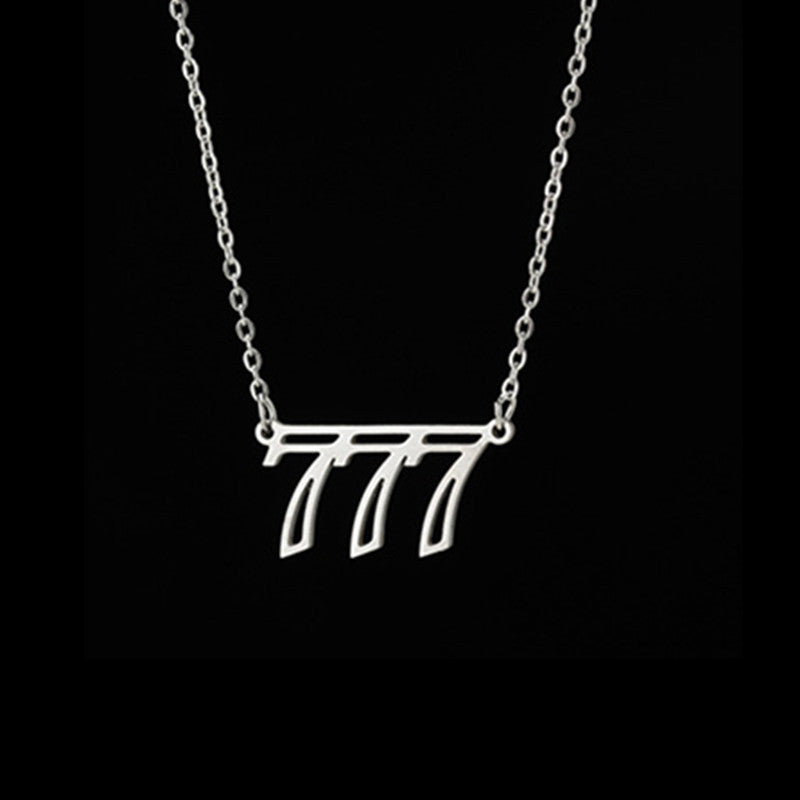Fashion Vintage Double Cutout Number Necklace 19cb03c2 21b8 4d31 98e4 047b4c7170bf