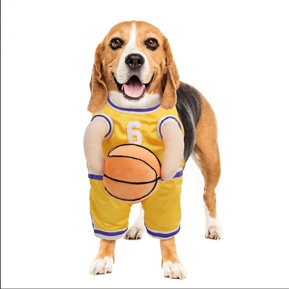 Creative Dog Basketball Costume With Ball 19dd7804 46fe 4e0b 9a1a 40adab8155c9