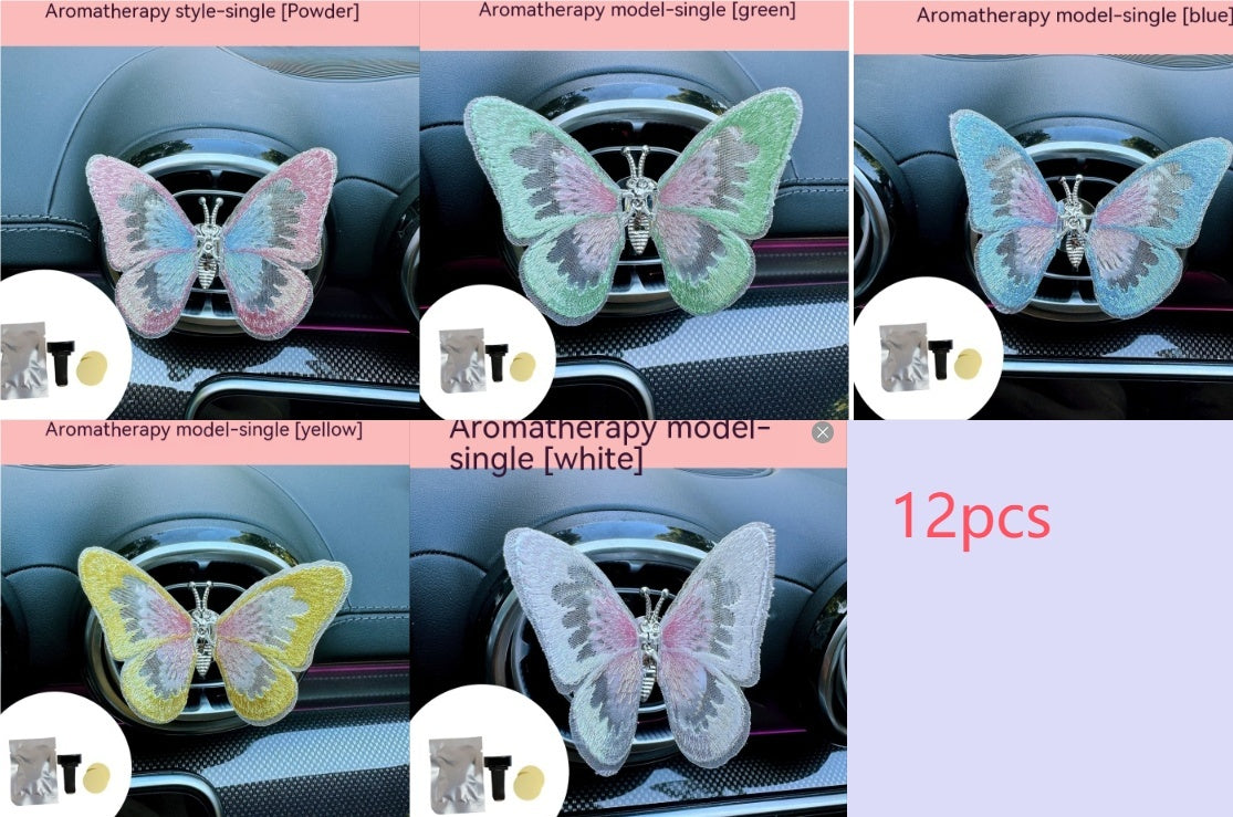Moving Embroidery Butterfly Center Console Air Outlet Decoration Healing Series Car Accessories 19fb4bd5 f4e4 4ee0 b019 7580b