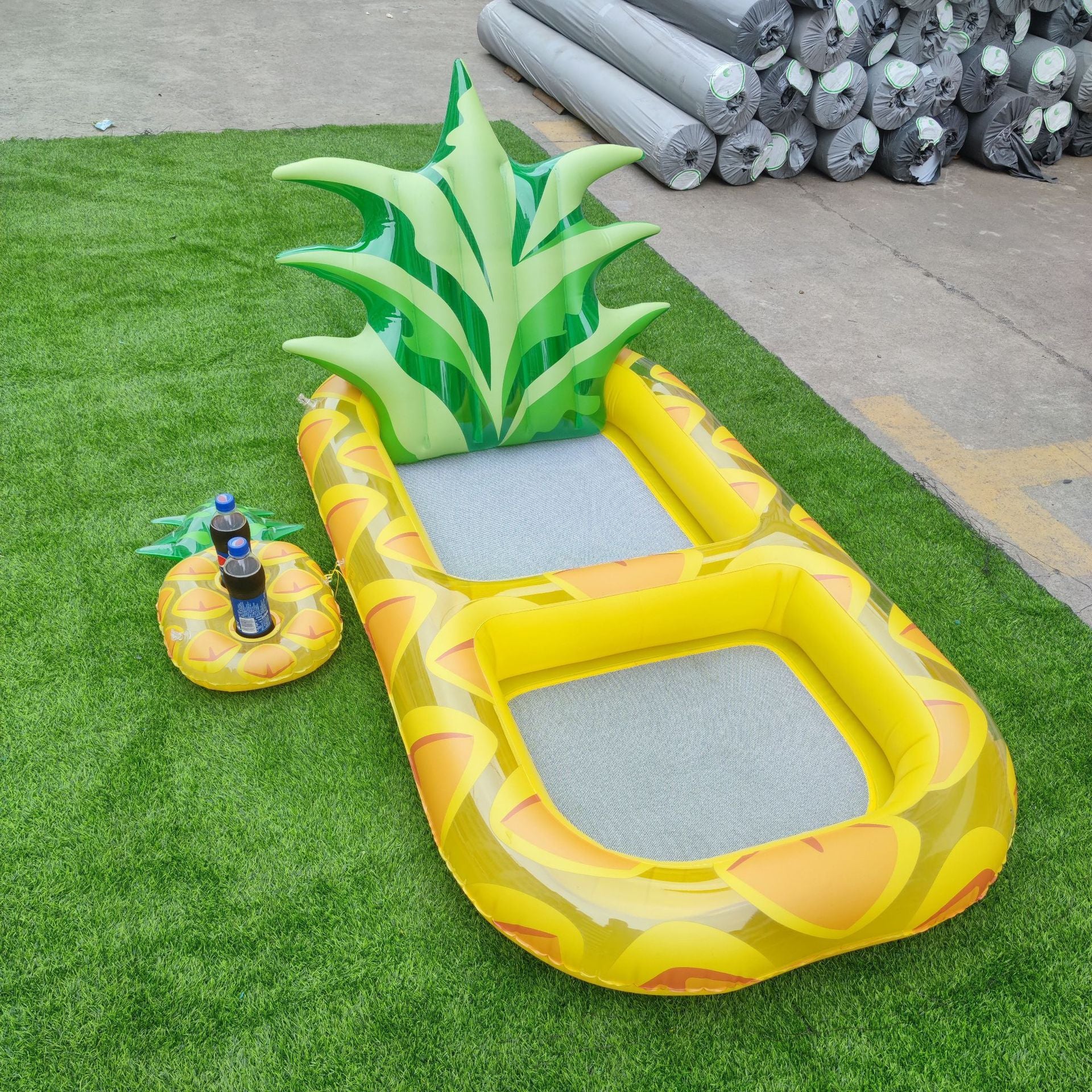 Inflatable Swimming Pool Pineapple Floating Row Air Cushion Bed Summer Water Floating Hammock Air Mattress Water Sports Toys 