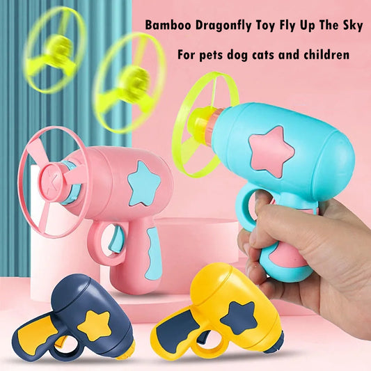 Pet Toy Dog Cat LED Light Toy Luminous Children's Party Toy Bamboo Dragonfly Toy Training Toy Pet Throw Launcher 1a224a4d 807