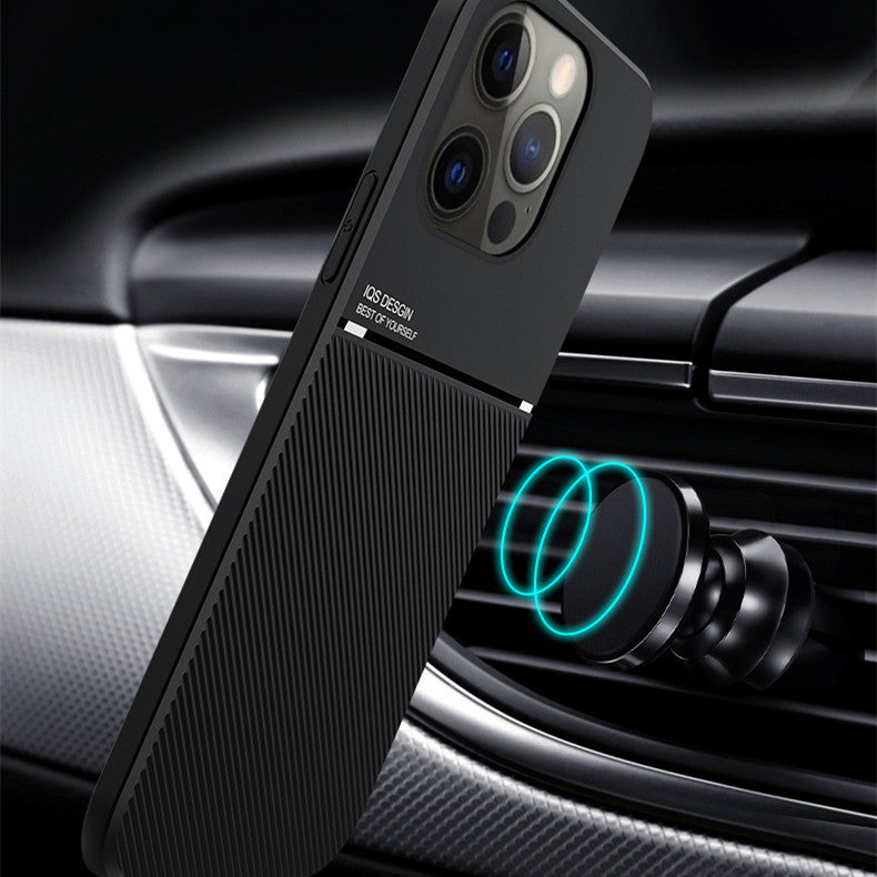 Built-in Magnetic Frosted Shockproof Phone Case 1a369bf6 3248 44c7 9c6e 04fd625272bc