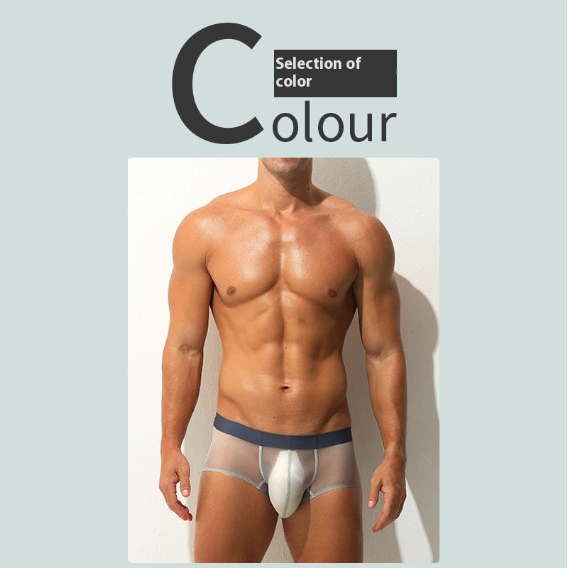 Underwear Men's Boxers Ultra-thin Transparent Ice Silk Low Waist Sexy 1a3bac67 bb83 4123 a159 4f09f39a5959