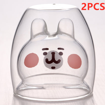 3D Double Layer Lovely Panda Cup Skull Wine Cup - HD Wireless Product #12