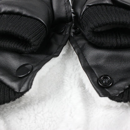 Autumn And Winter Clothes Dog Fur Collar Leather Coat 1a79207e a72f 48fc 9f0f f5361399c4d5