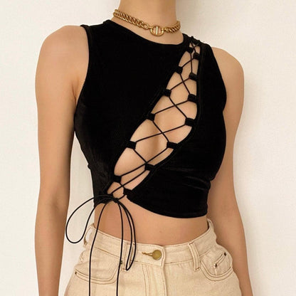 Chest Cutout Strap Sexy Vest 1a87f63e 64b4 4253 af9e 5367c99fd772