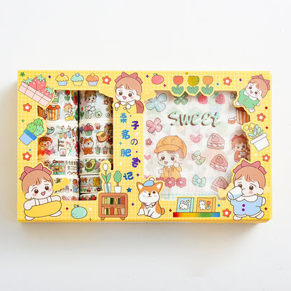 Girl Series 1010 Tape Stickers Gift Set Cute Hand Account DIY Materials 1a8ee67a 8f44 4a7c 940b 3dcb4f60ebbe