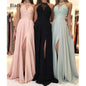 Halter Lace Chiffon Dress Prom Evening Dress Split Long Skirt 1a9de274 3c48 4d6a 8da8 ed3186ddd3c6