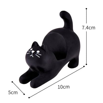 Grocery Cat Phone Holder Resin Craft Car Desktop Ornament - 图片 6
