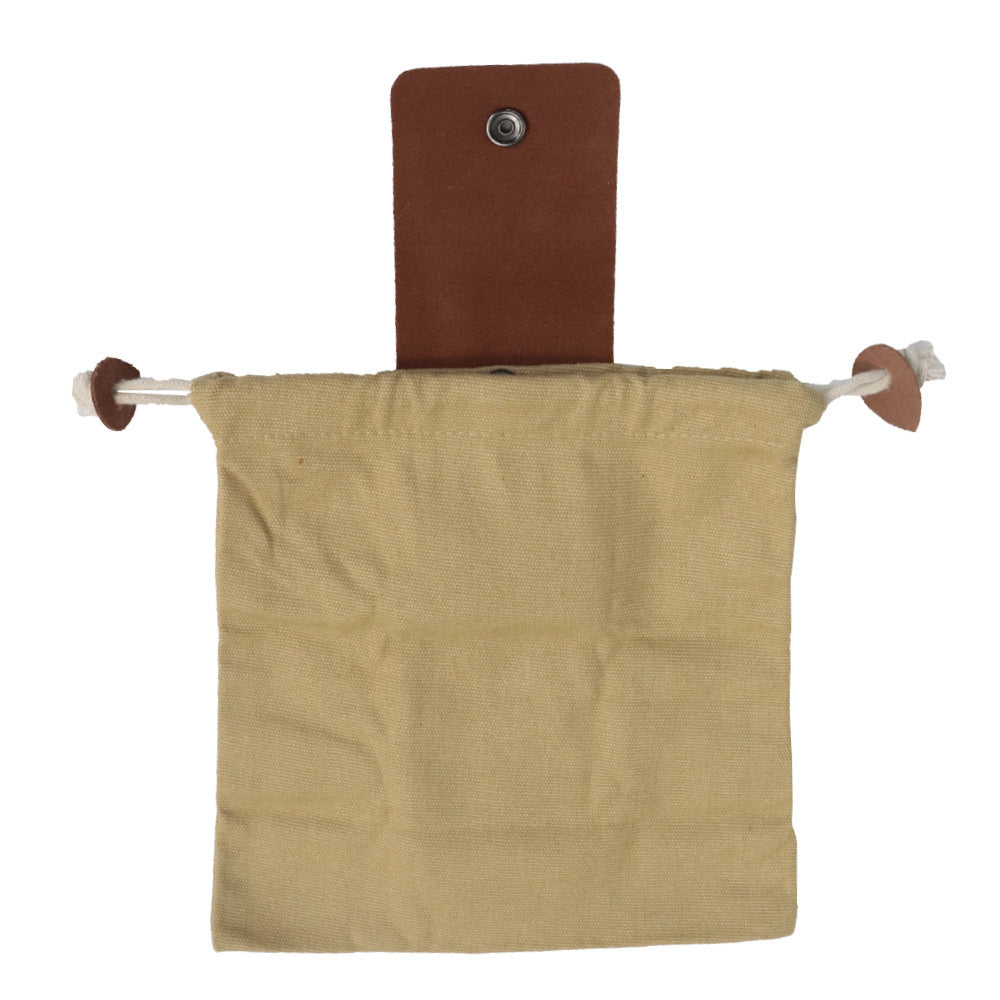 Leather Foraging Bag Mushroom Foraging Bag Canvas Foraging Pouch Collapsible For Hiking Camping Hunting Foraging Bag 1ae309c8
