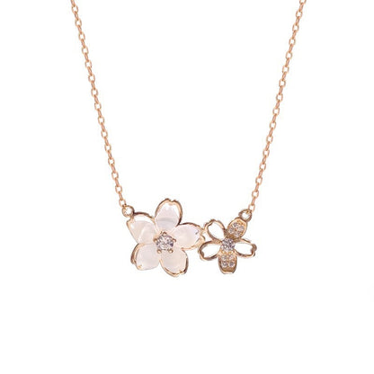 Shell Cherry Blossom Necklace Female Spring And Summer Romantic Sweet Girl Flower Clavicle Chain 1aeef166 4c0f 4a09 95b0 5f16