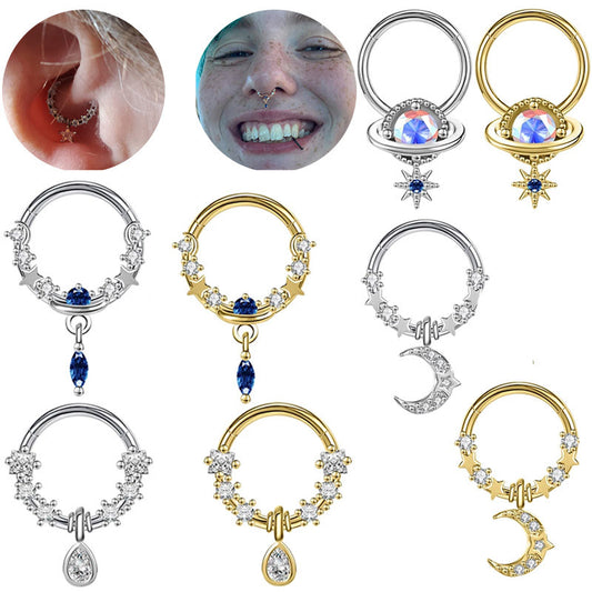 Closed Ring Star Ball Pendant Nose Ring Personality Piercing Jewelry 1afab317 d77f 45c5 8c0e 0301ec67e2ca