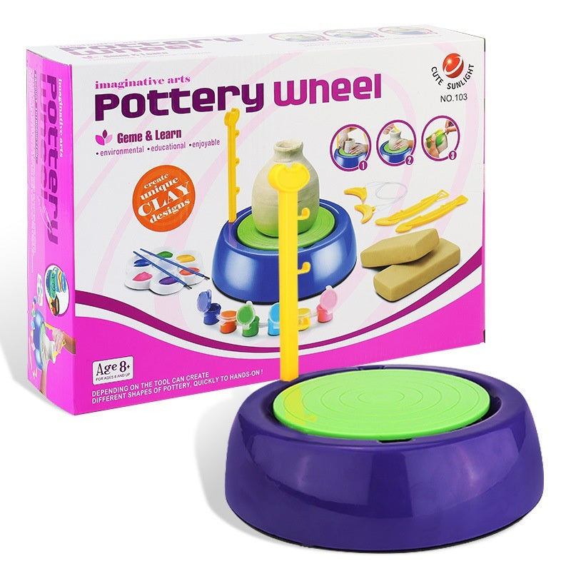 Children's Potter's Wheel Electric Toy Drawing Blank Pottery Clay Machine 1b00ec9d bb8c 4db3 852d e70a7cd7ccdb