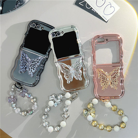 Electroplating Wave Edge Folding Soft Shell Three-dimensional Butterfly Bracket - 图片 1