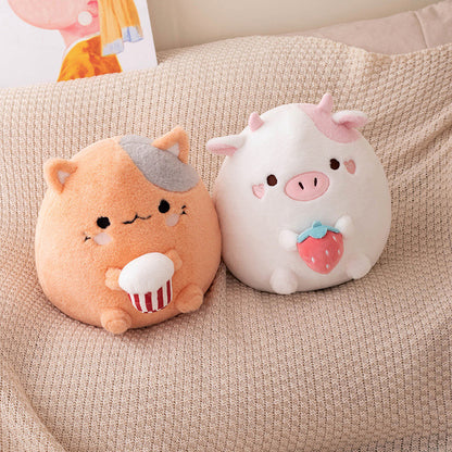 Round Cow Cat Dumpling Pillow 1b083c6e 9cd7 4b88 954e bc4fb86685aa