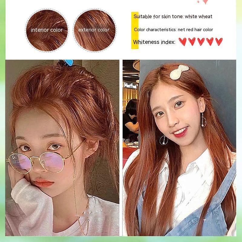 Ammonia-free Hair Color Paste Monochrome Paste Cover White Hair Multi-segment Color One-step Black Tea Gray Blue Black Hair D