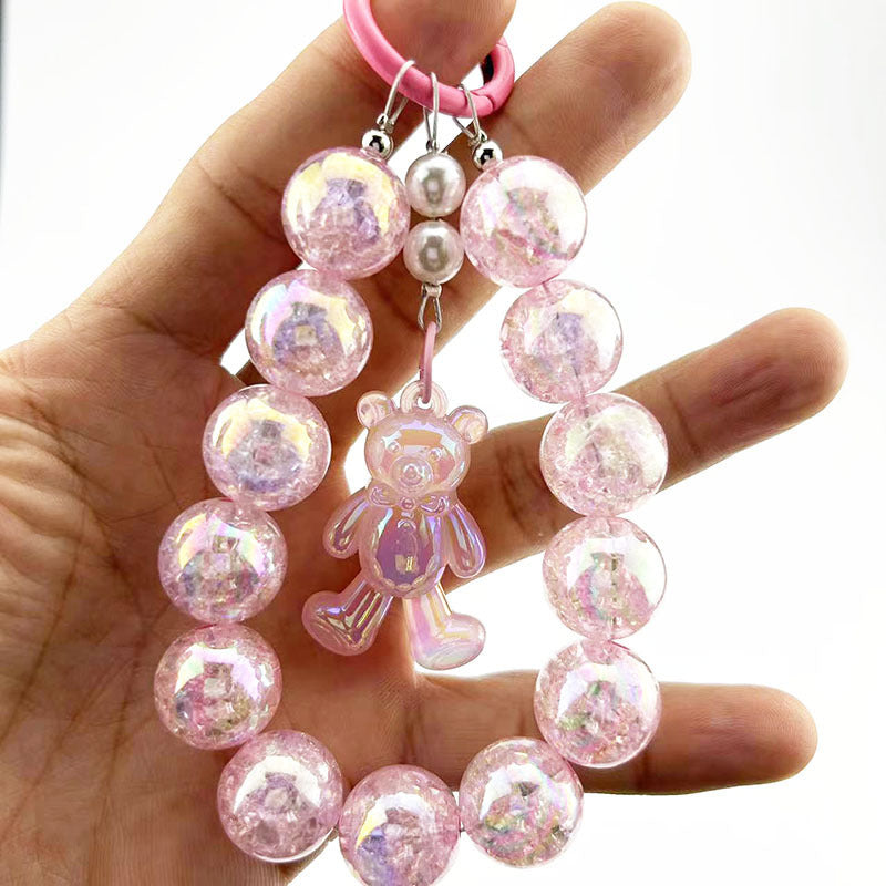 Burst Beads Luminous Bear Pendant Mobile Phone Charm 1b22e1f9 ec49 4fb9 9fd8 d4a627f2b9f3
