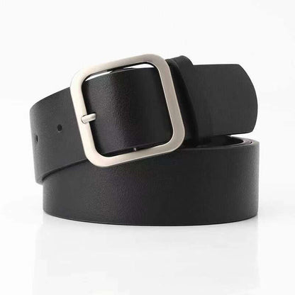 35cm Wide New Retro Alloy Square Buckle Belt - HD Wireless Product #11