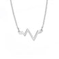 Women's Simple Versatile Stainless Steel ECG Pendant Necklace 1b35ec65 8ea3 4fe3 8828 a4bb9bb02b81