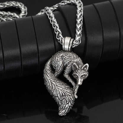 Personalized Animal Men's Fox Pendant Necklace 1b39ad62 324a 4174 8168 1472af2fbdeb
